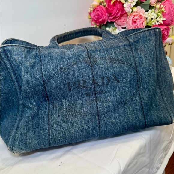 💙Blue Denim Prada Canapa 💙 - Picture 1 of 15